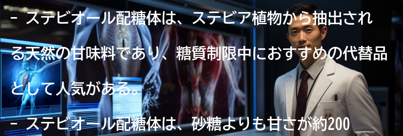 ステビオール配糖体とは?の要点まとめ