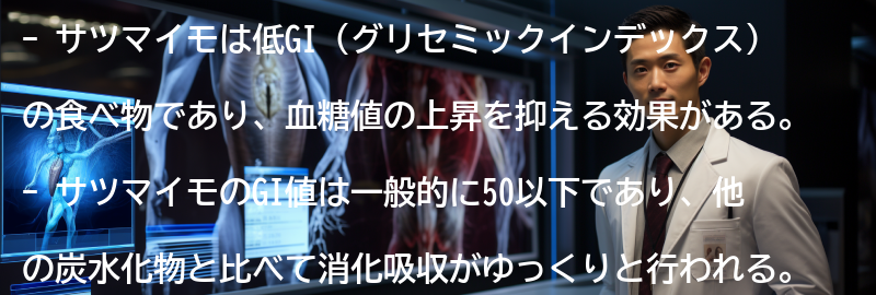 サツマイモのGI値と血糖値への影響の要点まとめ