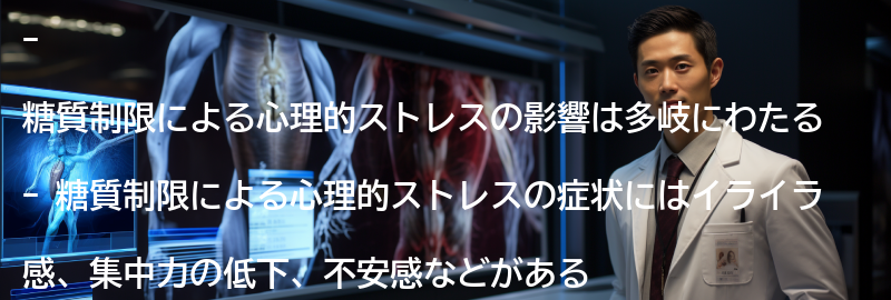 心理的ストレスの影響と症状の要点まとめ