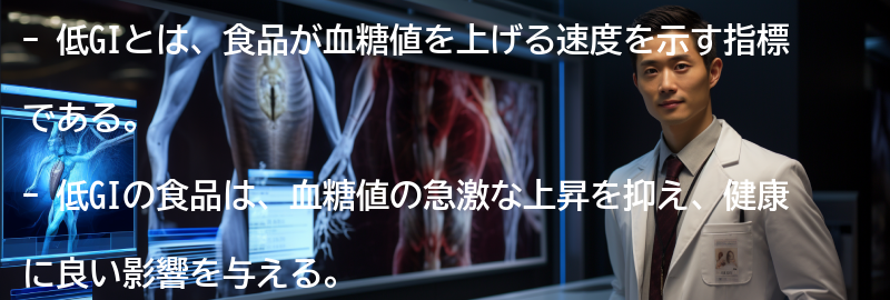 低GIとは何か?の要点まとめ