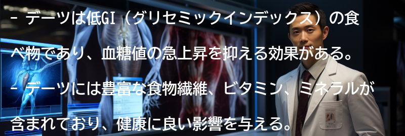 デーツのGI値と栄養価の要点まとめ