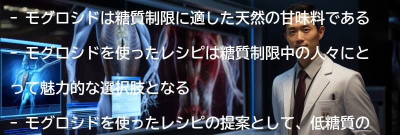 モグロシドを使ったレシピの提案の要点まとめ