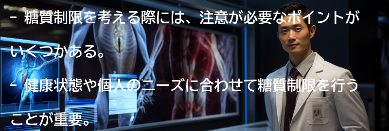 糖質制限を考える際の注意点の要点まとめ