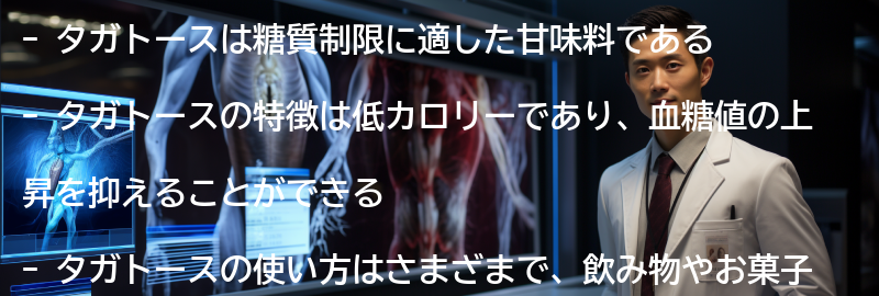 タガトースの特徴の要点まとめ