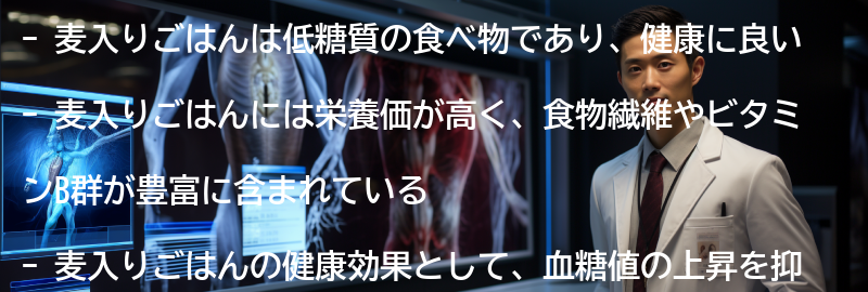 麦入りごはんの栄養価と健康効果の要点まとめ