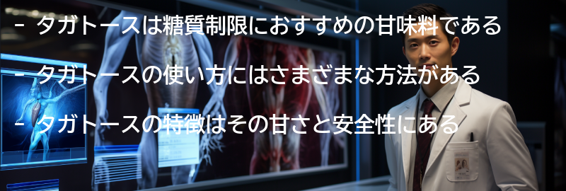 タガトースの使い方の要点まとめ