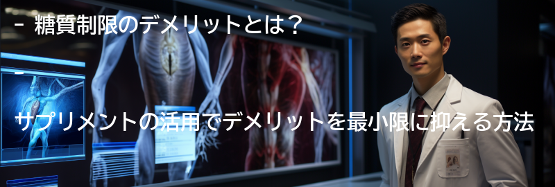糖質制限のデメリットを最小限に抑えるためのサプリメントの活用の要点まとめ