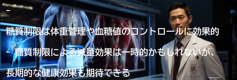 糖質制限の効果とメリットの要点まとめ