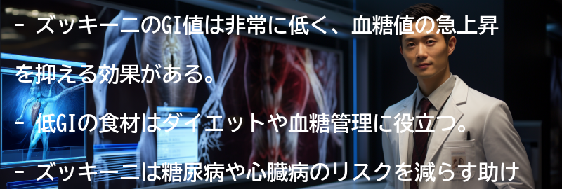 ズッキーニのGI値とは?の要点まとめ