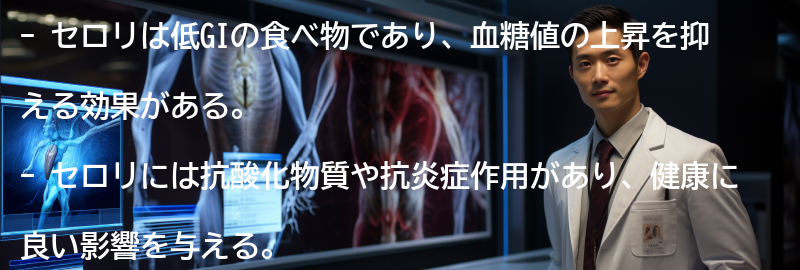 セロリの健康効果の要点まとめ