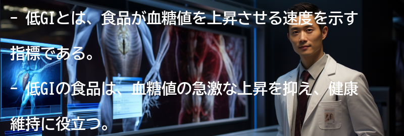 低GIとは何か?の要点まとめ