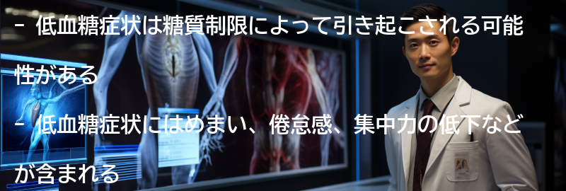 低血糖症状の症状と影響の要点まとめ