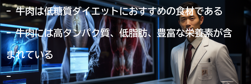 牛肉を活用した低糖質ダイエットのポイントの要点まとめ