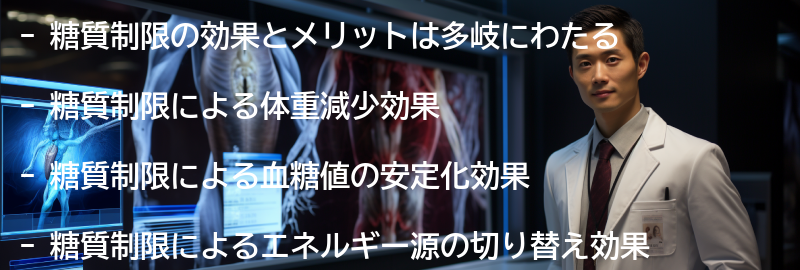 糖質制限の効果とメリットの要点まとめ