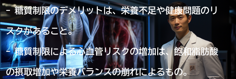 糖質制限のデメリットとはの要点まとめ