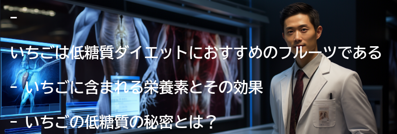いちごの栄養価と低糖質の秘密の要点まとめ