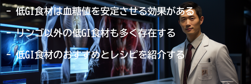 リンゴ以外の低GI食材もチェックしようの要点まとめ