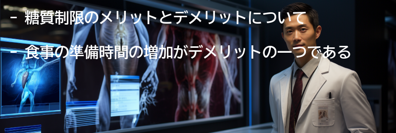 糖質制限のメリットとデメリットの要点まとめ