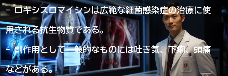 ロキシスロマイシンの副作用と注意点の要点まとめ