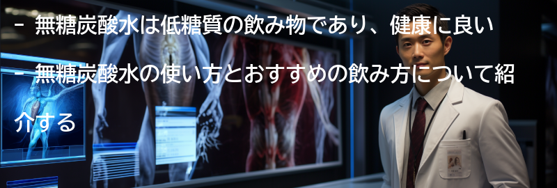 無糖炭酸水の使い方とおすすめの飲み方の要点まとめ