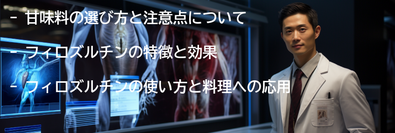 甘味料の選び方と注意点の要点まとめ