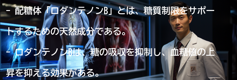 配糖体「ロダンテノンB」とはの要点まとめ