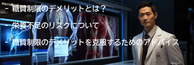 糖質制限のデメリットを克服するためのアドバイスの要点まとめ