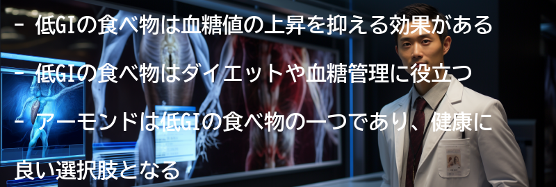 低GIの食べ物の重要性の要点まとめ