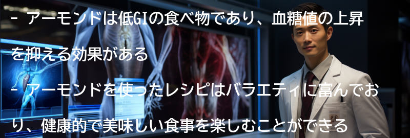 アーモンドを使ったレシピの紹介の要点まとめ