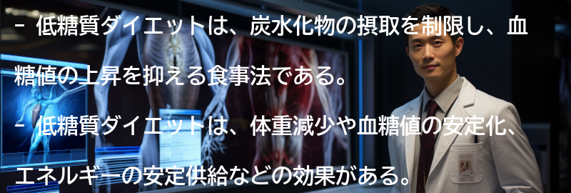 低糖質ダイエットとは?の要点まとめ