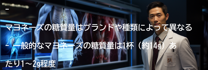 マヨネーズの糖質量とは?の要点まとめ