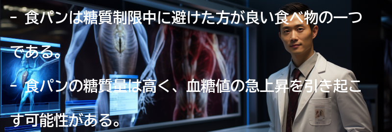 食パンの糖質量と影響の要点まとめ