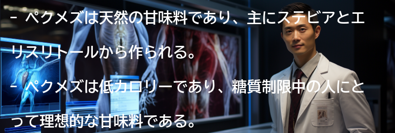 ペクメズとはどのような甘味料か?の要点まとめ