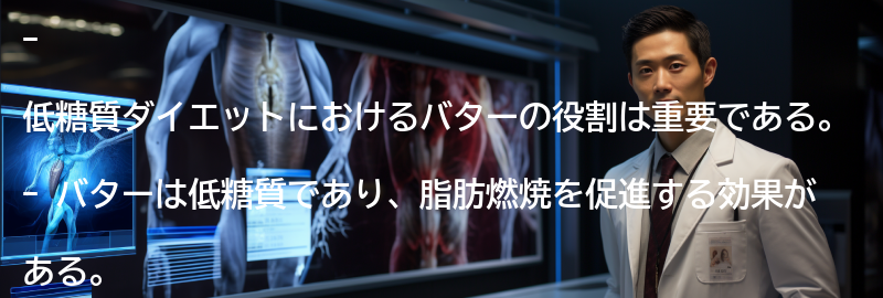 低糖質ダイエットにおけるバターの役割の要点まとめ