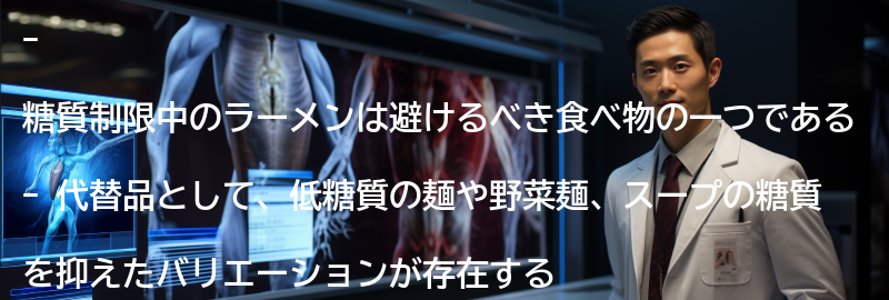 糖質制限中のラーメンの代替品の要点まとめ
