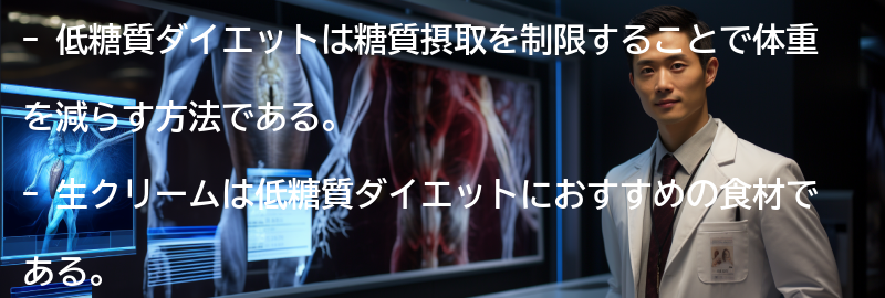低糖質ダイエットとは?の要点まとめ