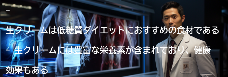 生クリームの栄養価と健康効果の要点まとめ