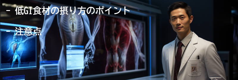低GI食材の摂り方のポイントと注意点の要点まとめ