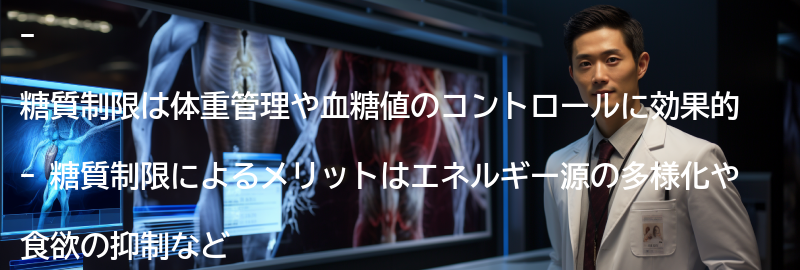 糖質制限の効果とメリットの要点まとめ