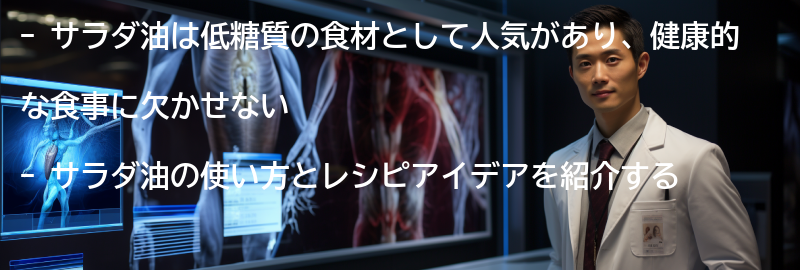 サラダ油の使い方とレシピアイデアの要点まとめ