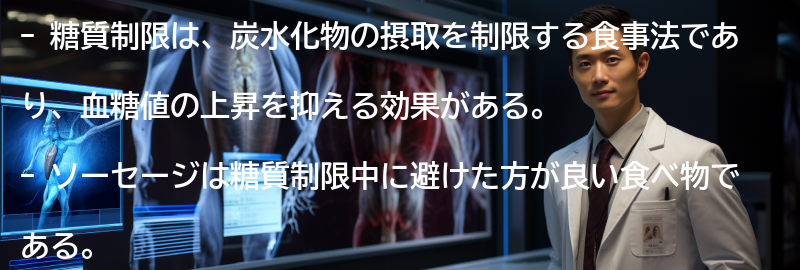 糖質制限とはの要点まとめ