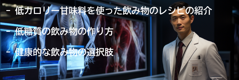 低カロリー甘味料を使った飲み物のレシピの要点まとめ