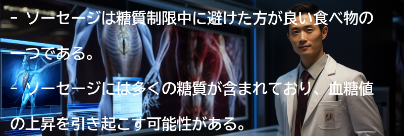 ソーセージの糖質量と影響の要点まとめ