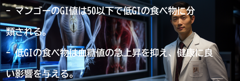 マンゴーのGI値とは?の要点まとめ