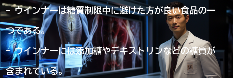 ウインナーの糖質制限中への影響の要点まとめ