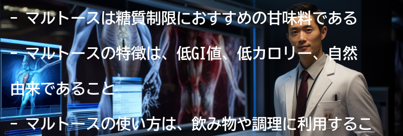甘味料としてのマルトースの特徴の要点まとめ