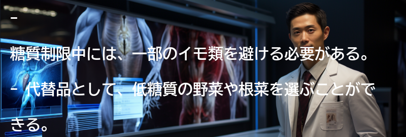 糖質制限中のイモ類の代替品の要点まとめ