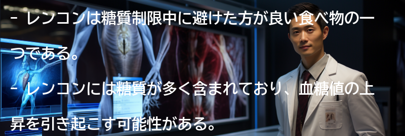 レンコンの糖質制限中への影響の要点まとめ