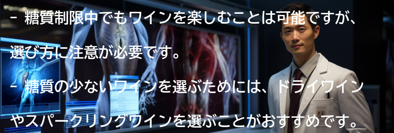 糖質制限中でも楽しむためのワインの選び方の要点まとめ