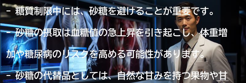砂糖を避けるための食事の工夫の要点まとめ